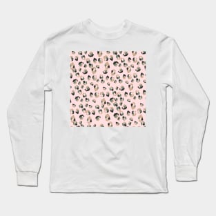 Pastel Pink Cheetah Print Long Sleeve T-Shirt